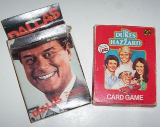 The Dukes Of Hazzard & Dallas Tv Show Card Games