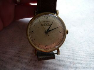 Stylish Vintage Gents Dogma Prima 15 Rubis Antimagnetic Wrist Watch