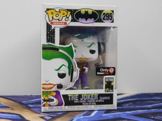 Funko Pop Heroes Batman 295 The Joker Gamer Gamestop Exclusive Figure