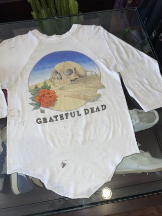 Vintage Grateful Dead Shirt 1981 European Tour Xl Raglan Style Rare