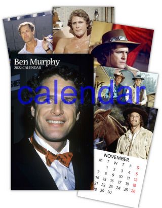 Ben Murphy,  Alias Smith & Jones,  12 Month 2022 Calendar,  Format Size 8 1/2in X 14in