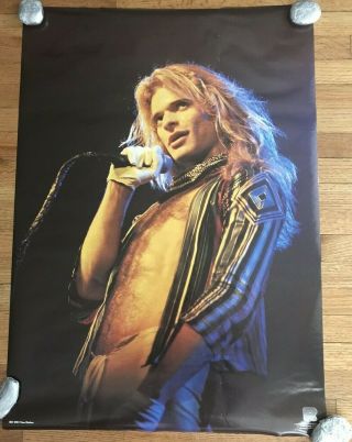 Rare David Lee Roth Van Halen 1984 Vintage Music Poster (retiring)