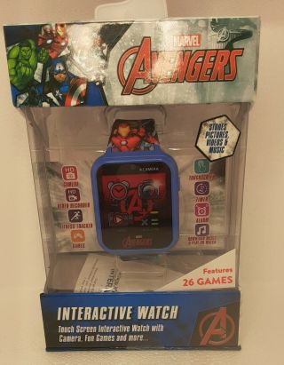 Kid’s Marvel Avengers Interactive Watch Touch Screen Camera 26 Games