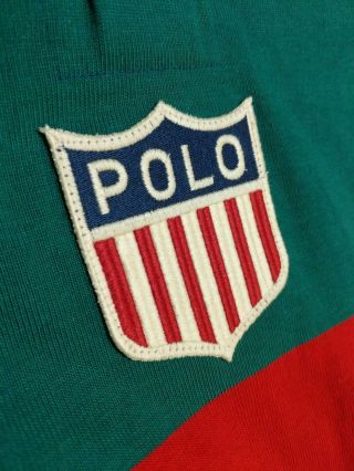Vintage Polo Ralph Lauren Center Crest MADE IN USA Striped Shirt Deadstock RARE 3