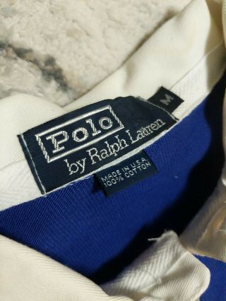 Vintage Polo Ralph Lauren Center Crest MADE IN USA Striped Shirt Deadstock RARE 4