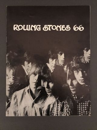 Rolling Stones Tour Programme 1966 Uk Autumn Tour Vg