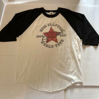 Rare Eric Clapton 2006 2007 World Tour Concert Baseball Shirt Size Xl