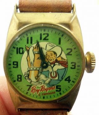 Vintage Roy Rogers & Trigger Watch Straps Does Not Run