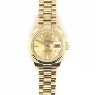 Rolex Datejust - 18ct Yellow Gold Champagne Dial Watch Rrp.  £8,  995.  00