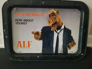 1987 Alf Alien Tv Show.  Vintage Metal Folding Tray.