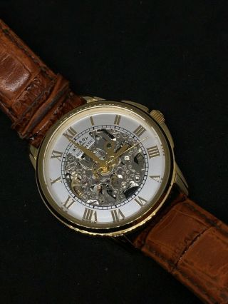 Rotary Mechanical Automatic Skeleton Dial Watch Gs03862/01 Spare Repair
