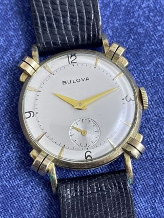 Vintage Bulova 10kt Gold Filled Watch 29mm Watch L3 A447