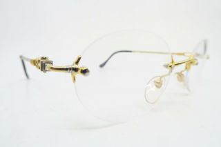 Vintage Gold Plated Fred Eyeglasses Frames Mod Fidji Sl 169932 France Exc