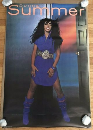 Rare Donna Summer 1982 Poster David Geffen Co.  23 " X 34 "