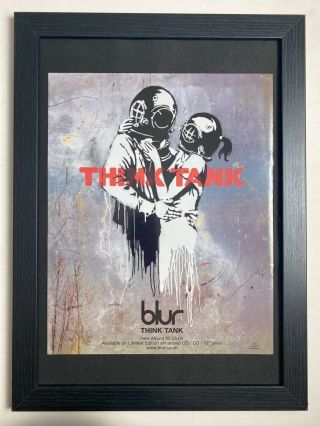 Blur - Think Tank - Framed Vintage 2003 Press Advert