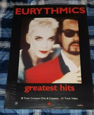 Eurythmics,  The Greatest Hits Promo Poster Usa Ready To Frame