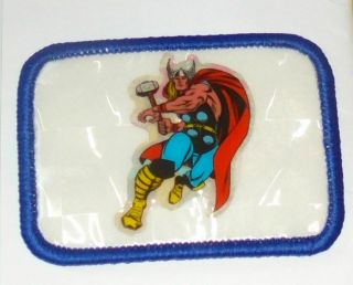 Vintage Marvel Thor Puffy Prism Reflector Sticker Patch Tv Avenger Fight Comic