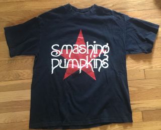 Smashing Pumpkins Just Say Maybe Star Vintage T Shirt 90s Rock Size Xl