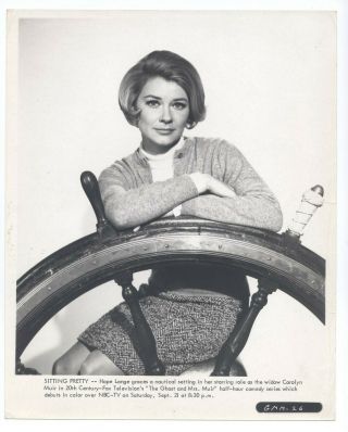 Hope Lange 1968 The Ghost And Mrs.  Muir 8x10 Portrait Ship Wheel