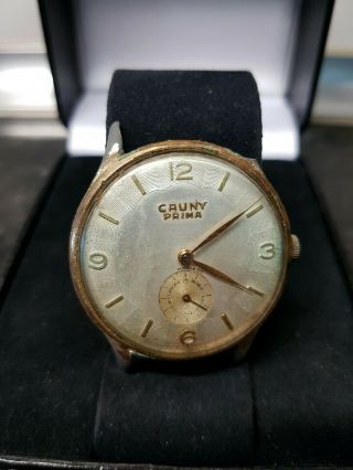 Vintage Watch Cauny Prima Ancre 15 Rubis Swiss Made