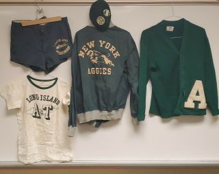 Vtg.  Long Island A&t York Aggies Suny Farmingdale: Sweater,  Jacket,  P.  E. ,
