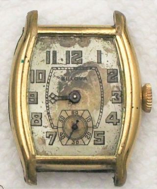 Mens Vintage 1920s Bulova Wristwatch,  - 15 Jewel Adjusted Movement