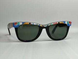 Vintage Ray Ban B&l 1992 Olympic Games Wayfarer Sunglasses Made In Usa 155