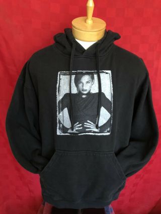 Alicia Keys Girl On Fire Black Hoodie Size Large R&b Hip Hop Queen Concert Tour