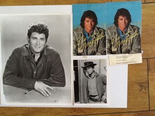 Michael Landon Photos & Signed Postcards Bonanza Highway To Heaven Tv Star