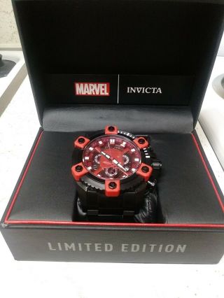 Limited Edition - Invicta Marvel Dare Devil Quartz Mens Watch - 56mm.