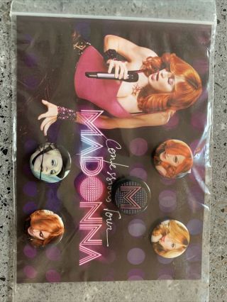 Madonna Confessions Tour Pin Badge Set Official Merchandise