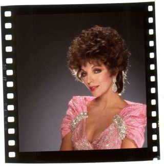Joan Collins Dynasty Tv Actress Harry Langdon Transparency W/rights S215