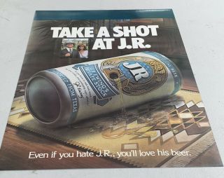 Original￼ 1980 Take A Shot At￼ Jr￼￼ Poster - Pearl Beer Co.  - Dallas Tv￼ Show
