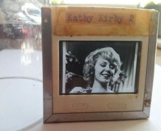 Kathy Kirby Singer Vintage Glass Slide Photo 1960s - Tv Promo Press