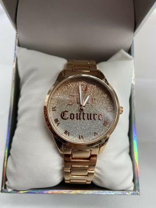 Juicy Couture Black Label Watch Rose Gold Two Toned Face Watch Head