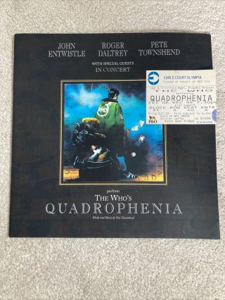 The Who’s Quadrophenia Programme And Ticket 1996 Earls Court