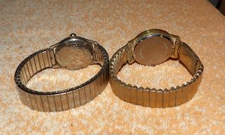 Vintage Lord Calvert & Hilton 17 Jewels Wind Up Watches Both Are Running 3