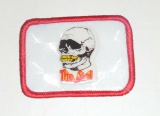 Vintage Monster The Skull Cartoon Puffy Prism Reflector Sticker Patch Safety Fun