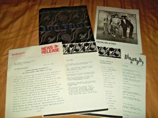 The Rolling Stones Steel Wheels Tour 1989 Press Kit Sticky Fingers Some Girls Lp