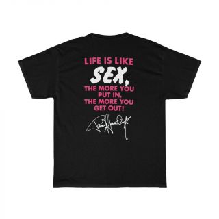 KISS 1987 Crazy Nights Paul Stanley with Guitar “Life is Like Sex” shirt 3