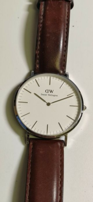 Daniel Wellington Classic Bristol,  Brown/rose Gold Watch,  40mm,  Leather,  For Men
