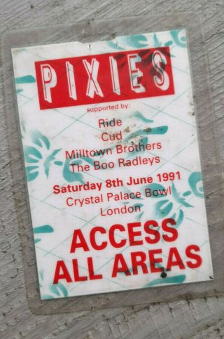 Pixies Crystal Palace Bowl 1991 Laminate Pass