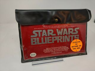 1977 Star Wars Blueprint Set - Vintage 15 Fold Out Sheets In Pouch