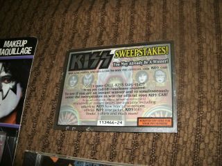 Kiss make up kit,  rare CD Destroyer cover and Kiss contest card 2