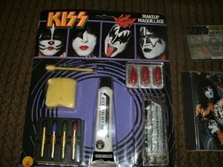 Kiss make up kit,  rare CD Destroyer cover and Kiss contest card 3