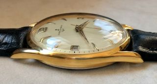 VTG ULYSSE NARDIN CHAMPAGNE DIAL 18KTS GOLD PLATED CASE FROM 1945 APROX 4