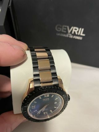 Gevril Seacloud 45mm Rose Gold/ Black Quality Piece 3