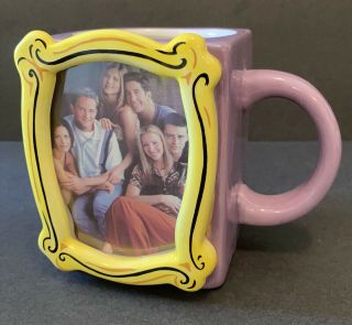 Friends The Tv Series Purple Picture Frame 21 Oz Coffee Mug/pen Cup