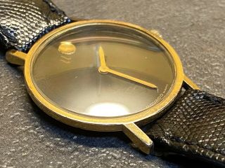 Movado Gold Tone Museum Quartz Watch 87.  81.  442