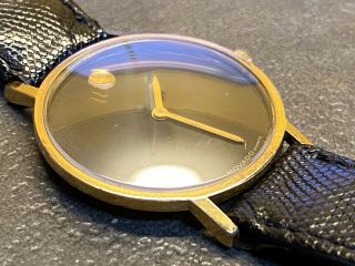 MOVADO Gold Tone MUSEUM Quartz Watch 87.  81.  442 2